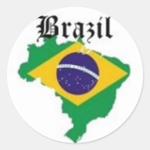 ADESIVO REDONDO CAMISA-T E ETC. DE BANDEIRA BRASIL