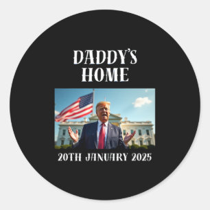 Adesivo Redondo Camisa Trump Casa do Papai