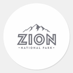 Adesivo Redondo Camisa Zion National Park Utah Montanha Mulheres H