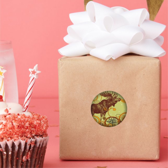 Adesivo Redondo Camisas de alce - (Festa)