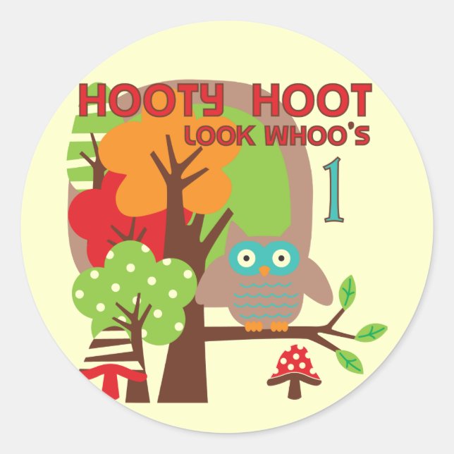 Adesivo Redondo Camisas de aniversário e presentes (Frente)