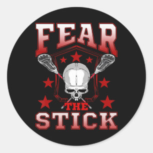 Adesivo Redondo Camisas De Lacrosse Lover T Camisa Lágrima De Cami