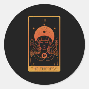 Adesivo Redondo Camisas De Tarot Para Mulheres Ocultam A Impressã