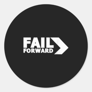 Adesivo Redondo Camisas Diárias De Cotação Inspirativas Falham Pos