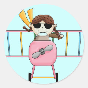 Adesivo Redondo Camisas e presentes do piloto