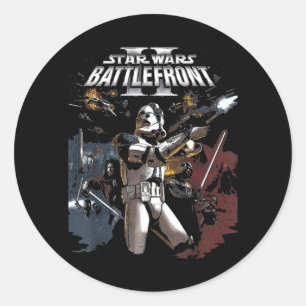 Adesivo Redondo Camisas Gráficas Do Jogo De Vídeo Battlefront Ii P