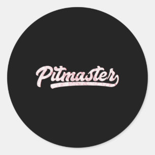 Adesivo Redondo Camisas Pitmaster de 100% de Churrasco