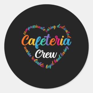 Adesivo Redondo Camiseta Ck Para Volta às Aulas Equipe da Cafeteri