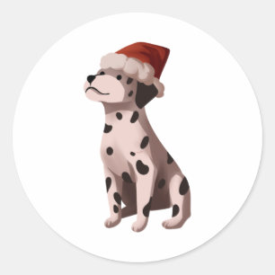 Adesivo Redondo Camiseta Clássica de Natal