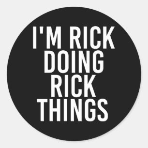 Adesivo Redondo Camiseta Coisas de Rick Engraçado Igovernment