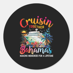 Adesivo Redondo Camiseta Cruisin Together Hamas 2025 Cruzeiro Fami