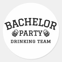 Camiseta da equipe de bebendos de solteiro