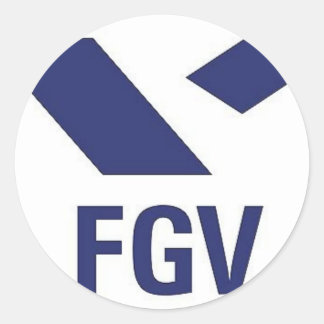 Adesivo Redondo Camiseta da FGV