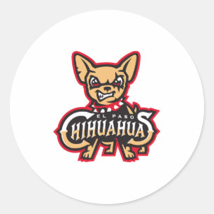 Adesivo Redondo Camiseta de beisebol El Pas0 Chihuahuas