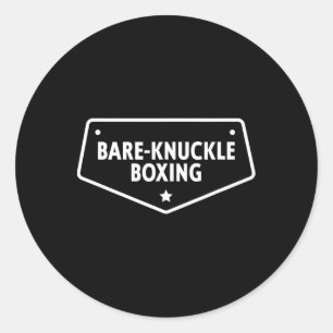 Adesivo Redondo Camiseta de Boxe Re-knuckle