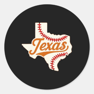 Adesivo Redondo Camiseta de Fã de Softll do Texas Para Jogadores,