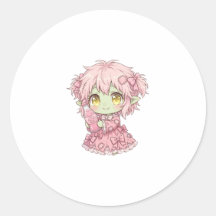 Camiseta de Menina Ghoul Feral Pastel Fofa - Kawai