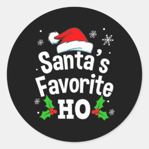 Adesivo Redondo Camiseta de Natal de pijama adulto safado sujo hom