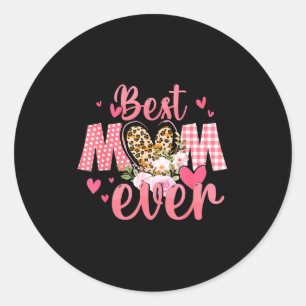 Adesivo Redondo Camiseta do dia das mães da filha para mãe mulhere