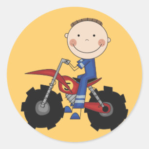 Adesivo Redondo Camiseta e presentes de competência da bicicleta