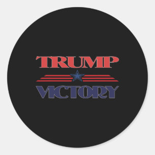 Adesivo Redondo Camiseta Eleição Presidente Vitória Trump América