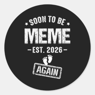 Adesivo Redondo Camiseta feminina que logo será meme est 2026 prom