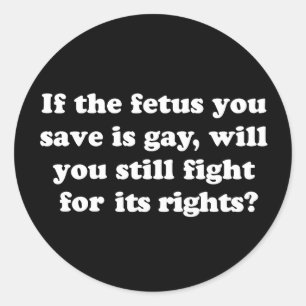 Adesivo Redondo Camiseta Gay Rights