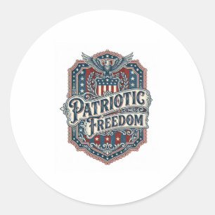 Adesivo Redondo Camiseta Gráfica Vetorial Gospel Country Patriótic