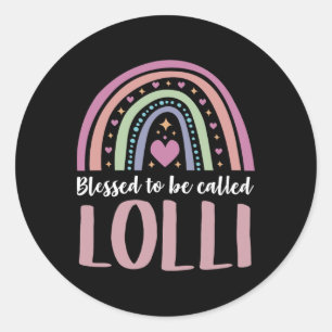 Adesivo Redondo Camiseta Lolli Para Avós, Mulheres Dias de as mães