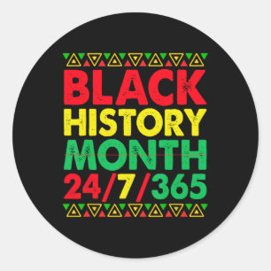 Adesivo Redondo Camiseta Mês da História Negra 247365 África Para