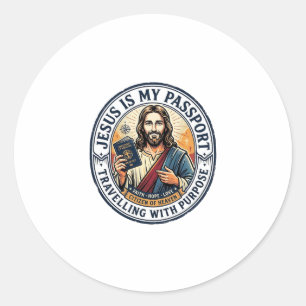 Adesivo Redondo Camiseta Missões Globais Missionárias de Jesus Cri