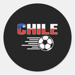 Adesivo Redondo Camiseta Orgulho Amantes do Futebol Chileno Orgulh