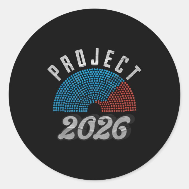 Adesivo Redondo Camiseta Project 2026  (Frente)