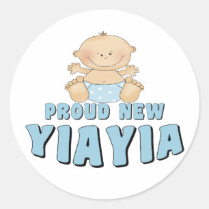 Adesivo Redondo Camiseta PROUD New YiaYia