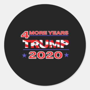 Adesivo Redondo Camiseta Quatro Anos Mais Trump