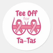 Camiseta Rosa de Conscientização do Câncer Ta-Tas
