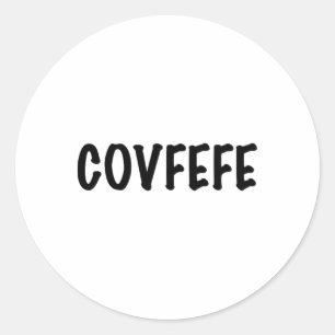 Adesivo Redondo Camiseta Rússia Covfefe - Fora Putin Trump