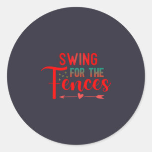 Adesivo Redondo Camiseta Swing for the Fences