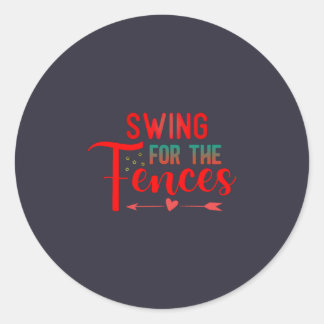 Adesivo Redondo Camiseta Swing for the Fences