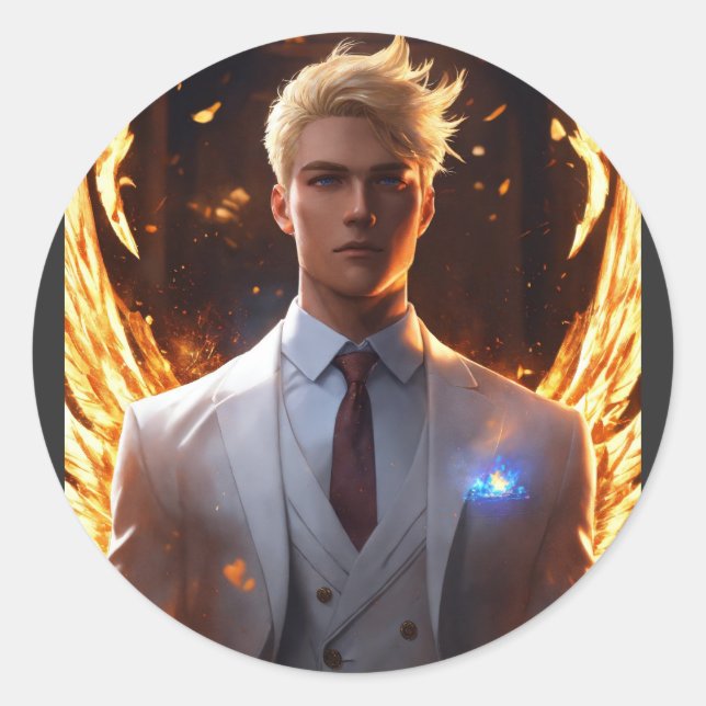 Adesivo Redondo Camisetas de Evolução Elementar: Libere Sua Super  (Frente)