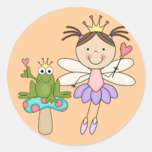 Adesivo Redondo Camisetas e presentes de magia para pântanos da Fe