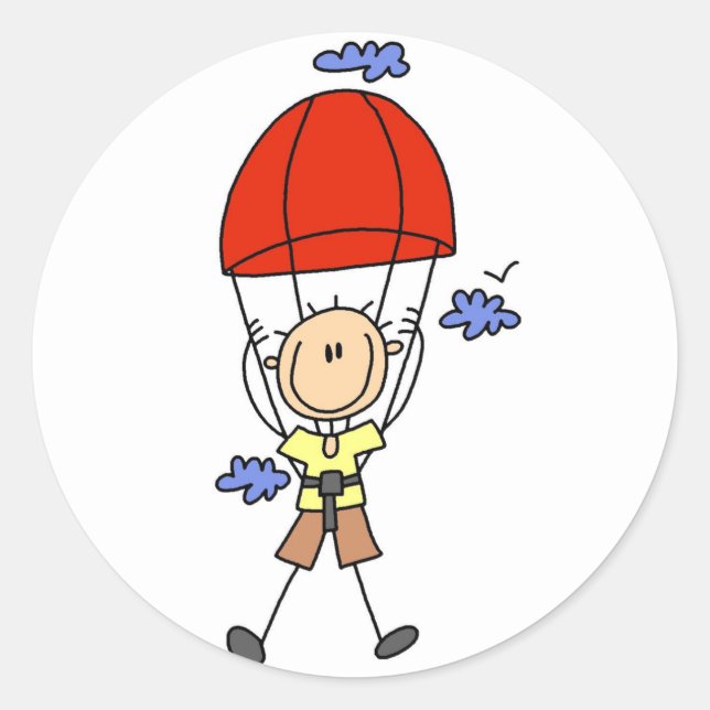 Adesivo Redondo Camisetas e presentes de mergulhador do Sky (Frente)