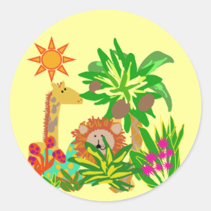 Adesivo Redondo Camisetas Safari e presentes