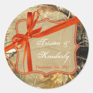 Adesivo Redondo Camo de caçadores de 20 - 1,5" Favor de Stickers