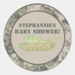 Adesivo Redondo Camo de Camoflauge ACU ARMY 20 - 1,5" Favor Sticke