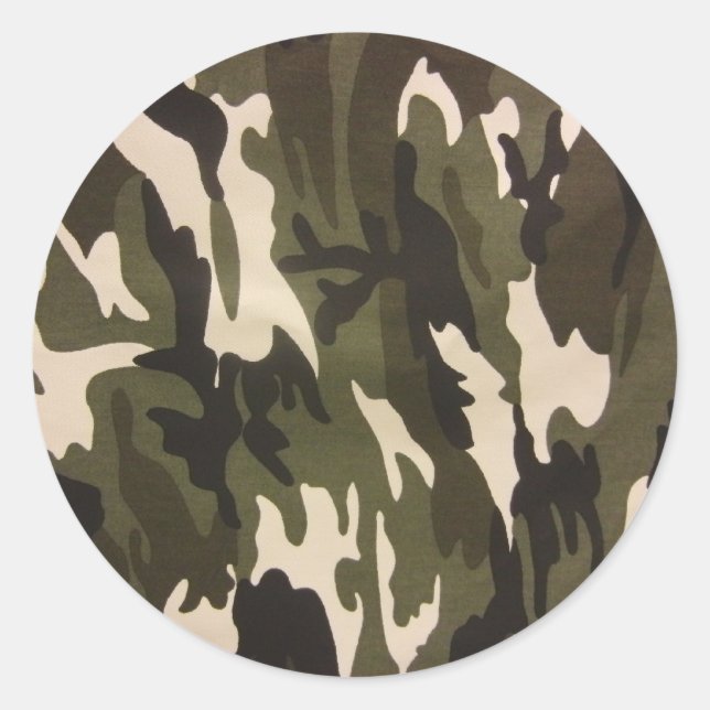 Adesivo Redondo Camo Impressão (Frente)