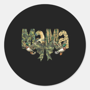 Adesivo Redondo Camo Mama Camouflage Hunting
