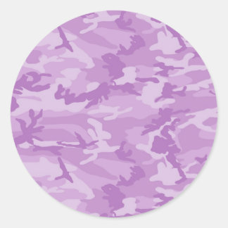 Adesivo Redondo Camo Roxo