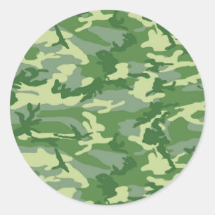 Adesivo Redondo Camo verde