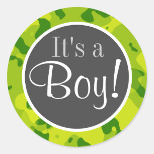 Adesivo Redondo Camo Verde da Apple; Camuflagem